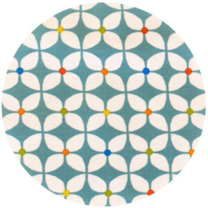 Blue geo fabric